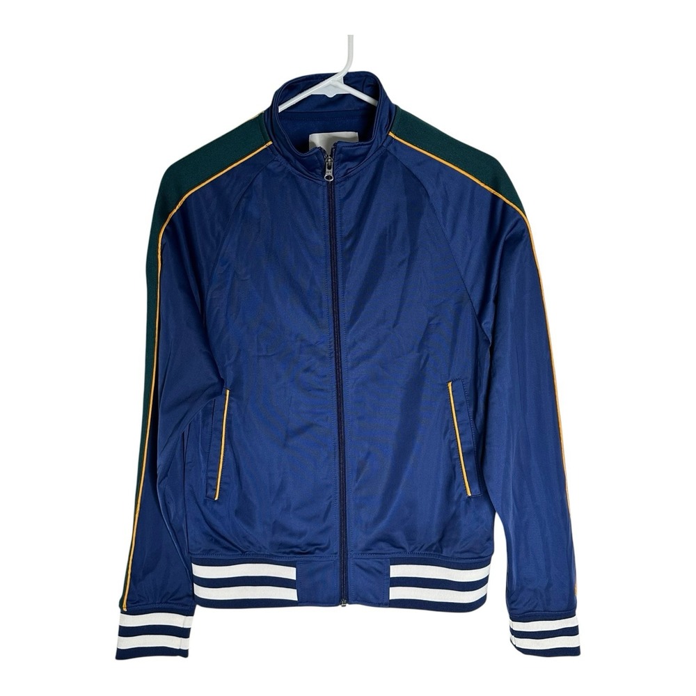 LCKR Track Jacket Full Zip‎ Pocket Size Small Blue Green White Yellow